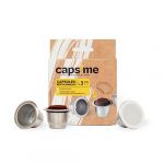 Caps Me Capsule café 3 capsules de cafe reutilisables - compatibles Nespresso