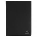 Exacompta 8861E - Protège-documents A4 120 vues OPAK, polypro coloris noir