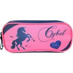 Cybel Trousse scolaire 2 compartiments Cheval/Licorne Rose et bleue marine Bagtrotter