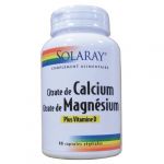 Solaray Calcium + Magn&eacute;sium + Vitamine D 90 capsules v&eacute;g&eacute;tales