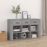 VidaXL Buffet Sonoma gris 100x30x59,5 cm Bois d'ing&eacute;nierie