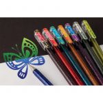 Pentel Hybrid Stylo Roller Encre Gel "dual Pen" Or