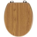Abattant wc - Effet bois Marron Clair 45x37.5x5.5 cm - Marron Clair