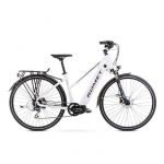 Velo trekking electrique 28 femme romet ert 201 blanc