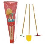 Mermier Set 3 outils de jardin enfant + sac de transport