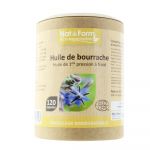 Nat & Form Eco Responsable Huile de Bourrache Bio + Vitamine E 120 capsules