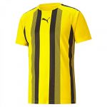 Puma T-shirt à Manches Courtes Teamliga Striped 2XL Cyber Yellow / Black