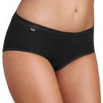 Sloggi Basic+ Midi - Lot de 4 - Culotte taille basse femme - Très confortable - Coton doux et respirant, avec ceintures élastiques - Disponible du 40 au 50