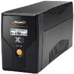 Infosec X3 EX LCD USB 500 - Onduleur 500VA 2 prises Schuko/FR RJ11/45 (In/Out) USB
