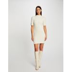 Morgan Robe pull ajustée manches courtes ivoire femme - Taille L