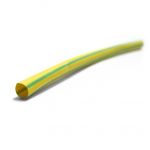 Zenitech Gaine thermor&eacute;tractable vert / jaune, L.1 m, Diam.2.4 mm,