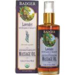 Badger balm Lavender Aromatherapy Massage Oil - 118 ml
