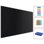 Tableau Magnétique en Métal à Craie Noir 120x90cm, MetalBoards pour tout type d'Aimants