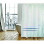 Spirella Rideau de douche tissu blanc 180 x 200 cm Pacco
