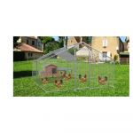 Habrita Enclos parc grillag&eacute; en acier galvanis&eacute; 12m2 pour 7 &agrave; 9 poules Foresta