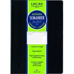 Lecas Agenda de bureau classique - semainier - 21x29,7 cm -Noir