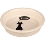 Trixie Ecuelle chat, céramique - 0,25 L/ø 13 cm, blanc