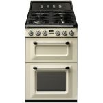 Smeg TR62 - Cuisinière mixte 4 foyers gaz avec 2 fours électriques