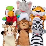 Melissa & Doug Coffret 6 marionnettes safari