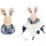 Doudou et Compagnie Doudou boule 3 en 1 Lapin blanc Les petits futés
