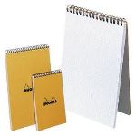Rhodia Bloc de bureau N°16 à spirales 80 feuilles (A5)