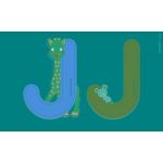 Janod Lettre J Sophie la Girafe