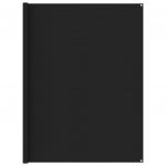 VidaXL Tapis de tente 250x350 cm Noir