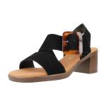 Chika10 pour femme. Sandales en cuir New Gotica 04 noir Chika10