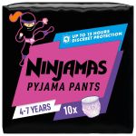 Pampers Ninjamas Pyjama Pants Fille 10 Sous-Vêtement Absorbant De Nuit 4-7 Ans 17-30kg
