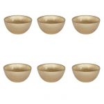 Lot De 6 Bols En Verre Design "royal" 70cl Or Prix