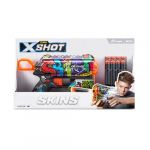 X-Shot ZURU - XSHOT - Pistolet Skins Flux - 8 FLECHES en Mousse - 36516 - Coloris aléatoire