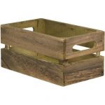 Securit Caisse en bois vintage pour table hôtel - restaurant - CAD-VIN 21 Bois Vintage