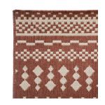 Tapis Déco Imprimé "Colyn" 120x160cm Terracotta Prix