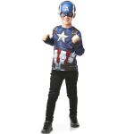 Rubie's D&eacute;guisement Classique - Avengers - Captain America - Top + masque - Taille unique