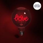 Paladone Ampoule LED décorative Mickey Mouse Love E27 - À ajouter à n'importe quelle lampe compatible Edison, cadeau de collection sous licence officielle Disney, pour chambres et maisons