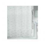 Spirella Rideau de douche Polyester KOS 120x200cm Argent - Gris