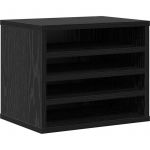 VidaXL Organiseur de bureau Ch&ecirc;ne noir 36 x 26 x 29.5 cm