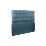 Tete de lit Capitonn&eacute;e Bouclette Bleue L 180 cm - Ep 10 cm rembourr&eacute;