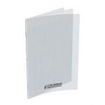 Conquerant 400006764 - Cahier Classique piqué 24 x 32 cm couv. PP incolore 96 pages 90g/m², Grands carreaux