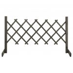 VidaXL Clôture en treillis de jardin Gris 120x60 cm Bois de sapin