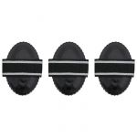 VidaXL Étrille - Non spécifié - 3 pcs - Acier - Noir - Grand animal