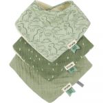 Trixie Lot de 3 Bavoirs Bandana - Dancing Dino