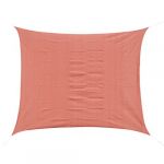 Outsunny Voile d'ombrage rectangulaire 3 x 4 m poly&eacute;thyl&egrave;ne haute densit&eacute; r&eacute;sistant aux UV rouge
