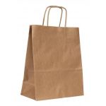 Agipa 101852 - Lot de 50 sacs kraft à soufflet 18x8x21 cm, coloris naturel