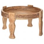 Atmosphera Table à café "Gypsy", bois de manguier D75 cm