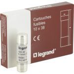Legrand Cartouche industrielle cylindrique sans voyant bg 500 v coupure 100000 a 4 38 x 10