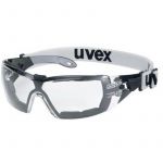 Uvex Pheos 9192680 Lunettes de protection avec protection UV gris, noir DIN EN 166, DIN EN 170