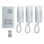 Aiphone Kit audio platine alu saillie 4bp 3 combines et 1 transfo da4ds+3xda1md+pt1211dr kitda3 110549
