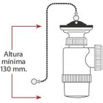 Mirtak Mini siphon bouteille extensible v70 chaînette et bouchon