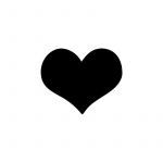 Securit Ardoise murale SILHOUETTE 'Coeur'